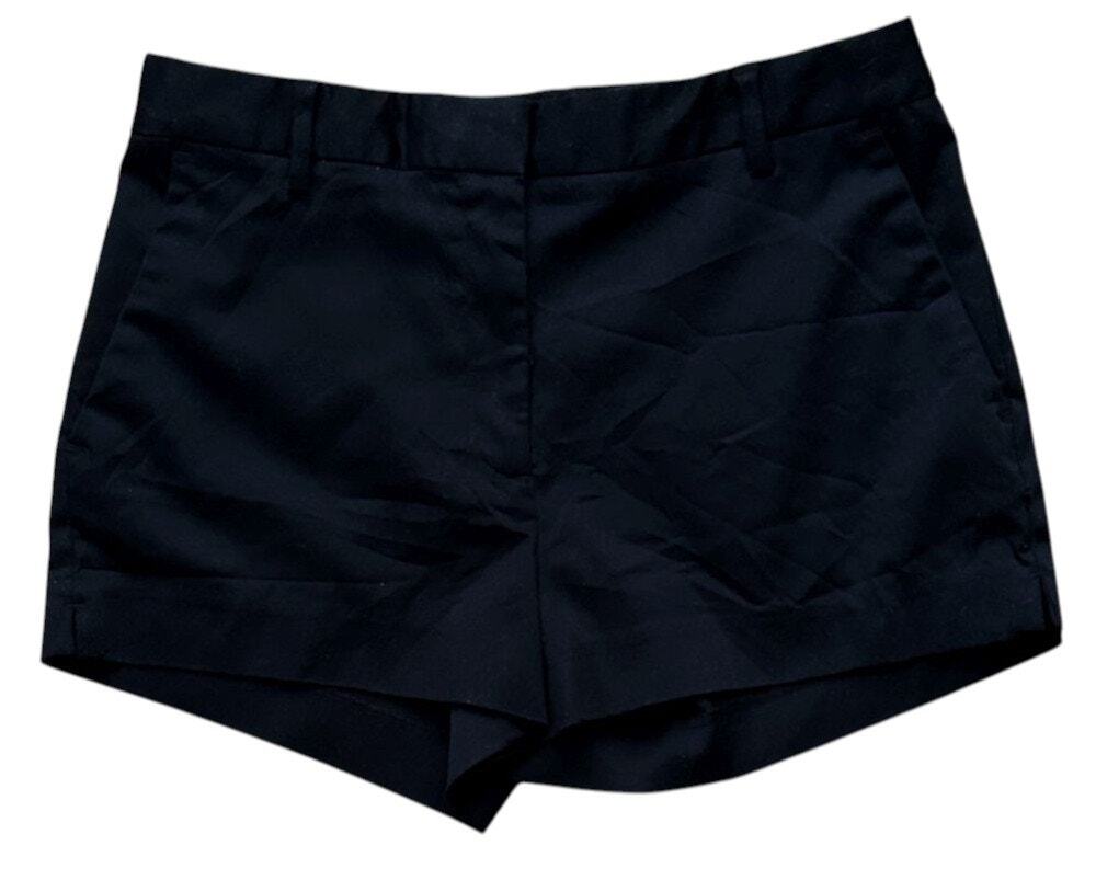NWT H&M Black Tailored Chino Trouser Shorts 10
